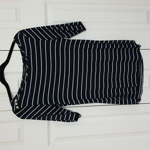 Stretchy boat neck top